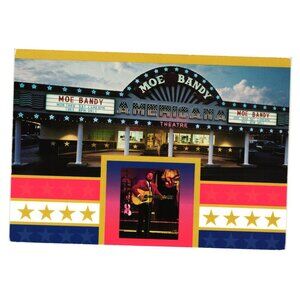 Moe Bandy Americana Theatre Branson Missouri Colorful Souvenir Postcard Vintage